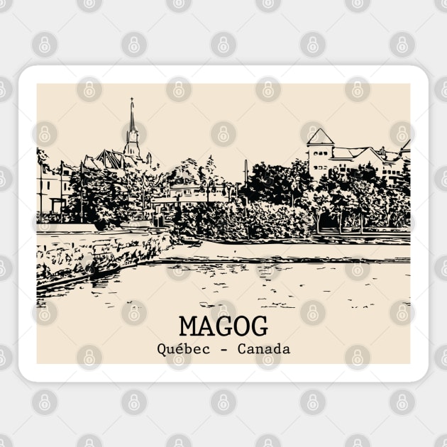 Magog - Québec Magnet by Lakeric